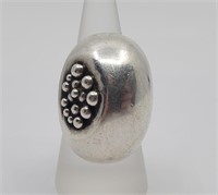 ORNO, Polish Modernist Sterling Silver Ring