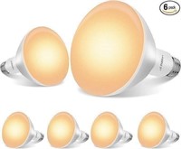 LEDIARY 6-Pack BR30 LED Recessed Light Bulbs