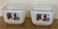 Vintage Pyrex Early American Refrigerator Dishes