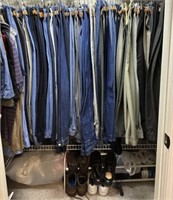 Closet of Men’s Pants and Misc