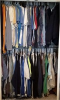 Closet of Men’s Shirts and Misc