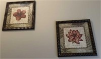 (2) Framed Floral Pictures