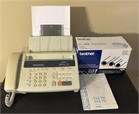 Vintage Brother Fax Machine and Cartridges