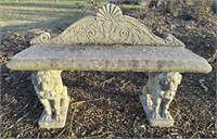 Concrete Garden Bench