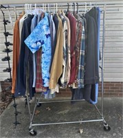 Mens Clothing and Clothing Rack