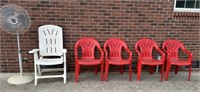 Patio Chairs and Fan