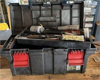 26in Rubbermaid Tool Box and Contents