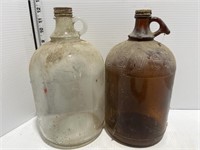 2 glass jugs