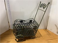 Metal wagon planter