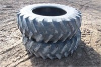 (2) Firestone 20.8-38 Tractor Tires