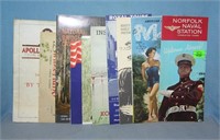 Group of vintage travel maps and brochures