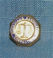 Correction officer's Guardian Association pin