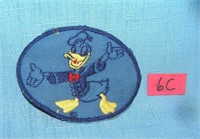 Early Donald Duck hand embroidered patch