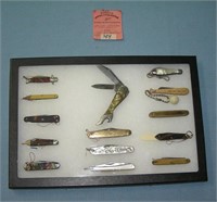 Collection of great early miniature pocket knives