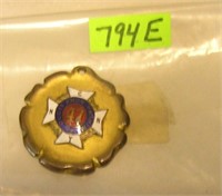 Early enameled and bronze badge