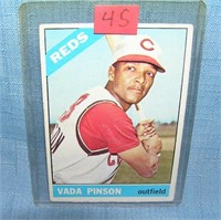 Vada Pinson all star baseball card
