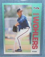 Vintage Mark Wohlers all star rookie baseball card