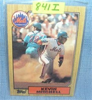 Vintage Kevin Mitchell rookie baseball card