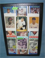 Collection of antique style retro baseball cards