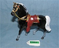 Hand painted western horse all cast metal
