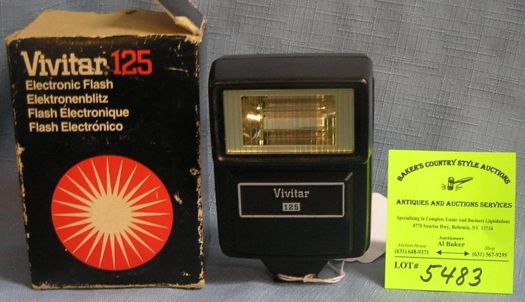 Vivitar 125 electronic flash in original box