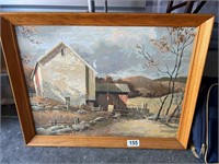 Framed Barn Painting U231