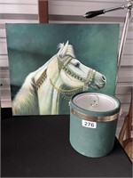 Horse Painting and Ice Bucket U233