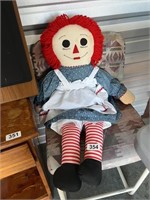 Cloth Raggedy Ann Doll U234