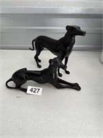 Set of Iron Greyhound Dogs U236