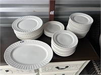 Lot of White Dishes U236