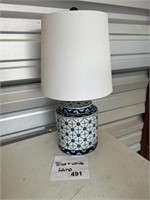 Blue & White Lamp U237