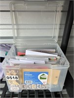 Card Making Lot w/Container U240