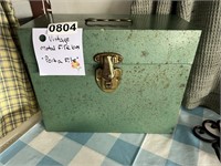 Vintage Metal File Box U238