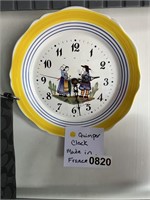 Quimper Clock/Made in France U238