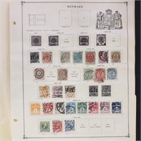 Denmark Stamps Collection Used & Mint Hinged on pa