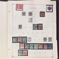 Denmark Stamps Collection Used & Mint Hinged on pa