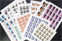 US Stamps FACE VALUE $215+ in Sheets of 59 to 98 c
