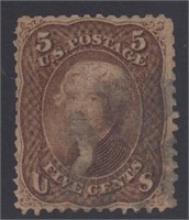 US Stamp #95 Used F-Grill with some toning CV $900