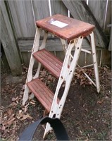 Pressed steel step stool/ladder