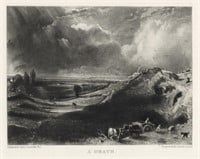 John Constable mezzotint "A Heath"