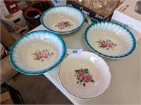 (4) Serving Bowls (Floral Pattern)