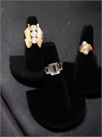 (3) 14K Rings w/ Stones