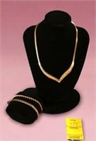 14K Gold (2) Bracelets & (1) Necklace 32.7 Grams