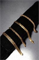 (4) 14K Gold Bracelets 56.3 Grams