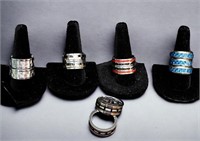 (5) Sets of Spike Rings