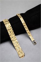 (2) 14K Gold Bracelets 71.0 Grams