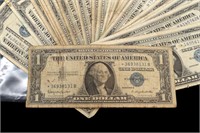 (27) $1 Silver Certificates (2 Star Notes)