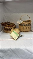 Lot of quirky baskets