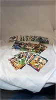 Lot of football trading cards