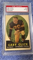 1956 Gary Gluck football exmt6 graded card